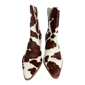 Matisse Caty Cow Print Ankle Boots Women’s Size 11